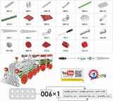 Метален Конструктор 21 Х 16 Х 4 С Болтове Гайки Инструменти За Направа На Влак 248 Части С Поддръжка В Youtube --- BebeMama