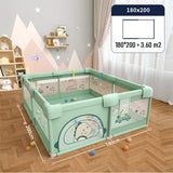 Детска Мека Ограда За Игра Kai Mint 180*200*65 --- BebeMama