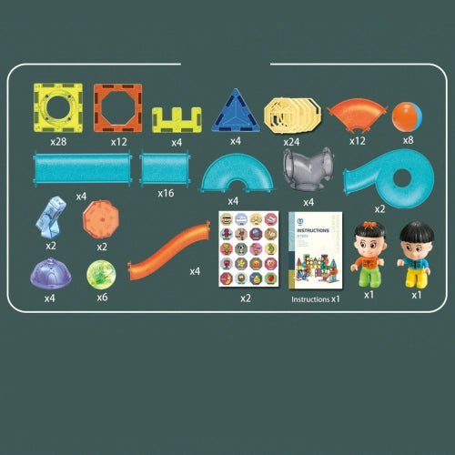 Детска Игра С Магнитни Елементи И Светещо Топче Joy, 142 Части --- BebeMama