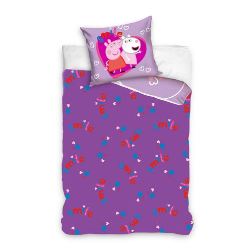 Детски Светещ Спален Комплект Peppa Pig Love – 2 Части --- BebeMama