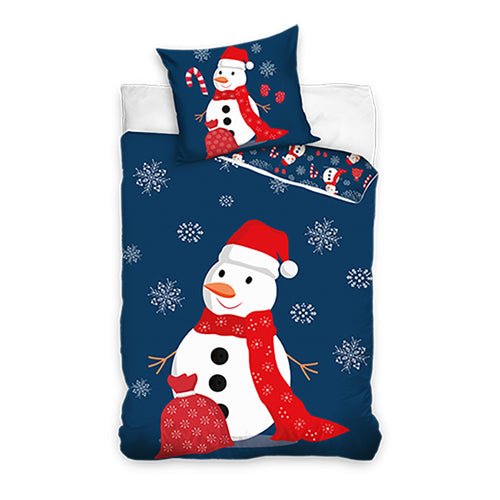 Коледен Спален Комплект Snowman Двулицев - 2 Части - Спални Комплекти - Sonne Home - BebeMama