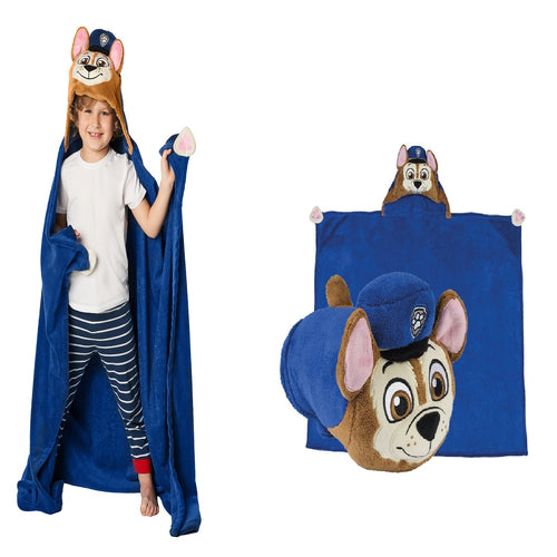 Детско Одеяло С 3D Качулка Чейс Paw Patrol 110X140 Cм - Одеяла - Sonne Home - BebeMama