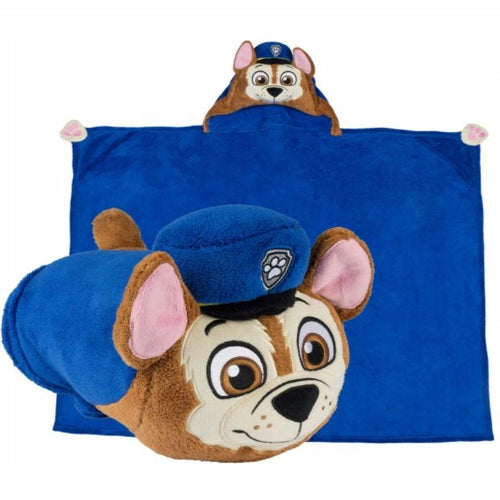 Детско Одеяло С 3D Качулка Чейс Paw Patrol 110X140 Cм --- BebeMama