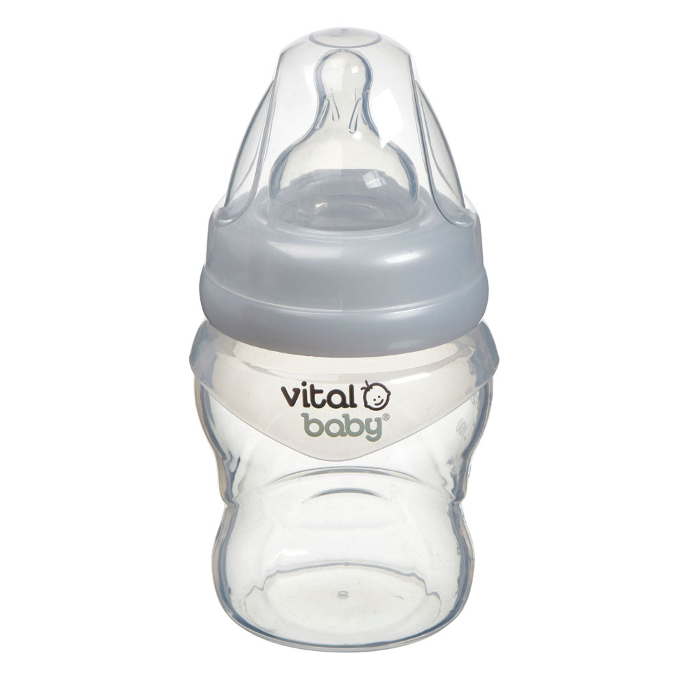 Силиконово Шише За Подпомагане На Храненето Anti-Colic 150 Мл. 0+ Vital Baby - Шишета За Хранене - Vital Baby - BebeMama