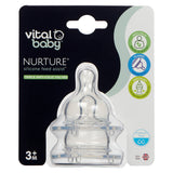 Силиконови Биберони 3+ Месеца За Подпомагане На Храненето Vital Baby --- BebeMama