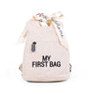 Раница My First Bag Teddy Бяла - Чанти И Раници - Childhome - BebeMama