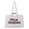 Чанта Proud Grandma Бяла - Чанти И Раници - Childhome - BebeMama