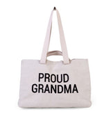 Чанта Proud Grandma Бяла - Чанти И Раници - Childhome - BebeMama