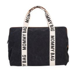 Чанта Mommy Bag Signature Черна - Чанти И Раници - Childhome - BebeMama