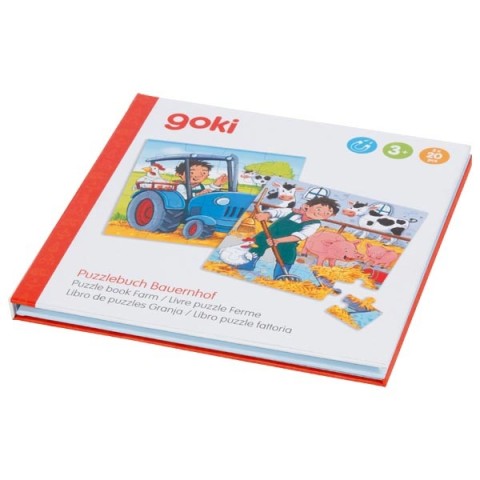 Книга С Пъзели Ферма - Пъзели - Goki - BebeMama
