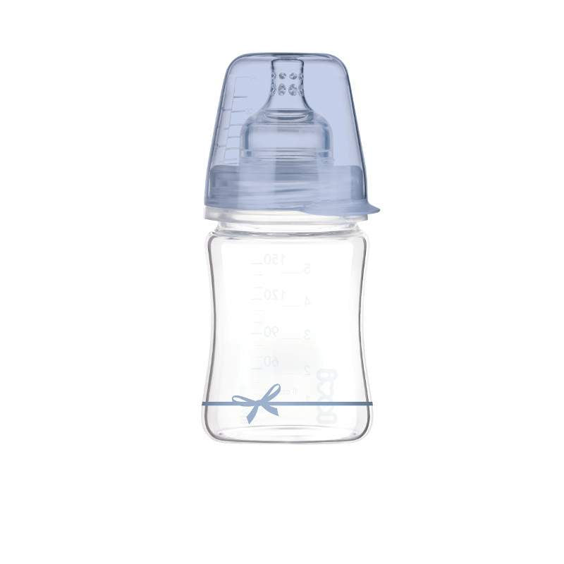 Шише Стъклено Baby Shower Boy 150Мл  - Шишета За Хранене - Lovi - BebeMama