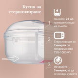 Силиконов Биберон Mammafeel 0М+Mini --- BebeMama