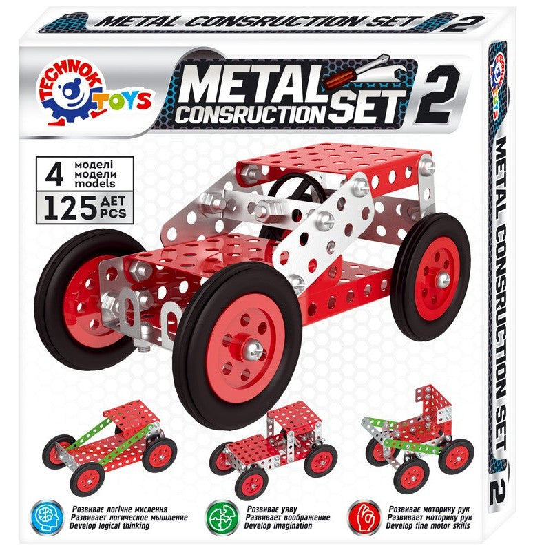 Метален Конструктор 20 Х 19 Х 4 С Болтове Гайки Инструменти И Гуми 125 Части 4 Модела В 1 С Поддръжка Модела В Youtube - Строители, Мозайки И Конструктори - Thesmileofyourbaby - BebeMama