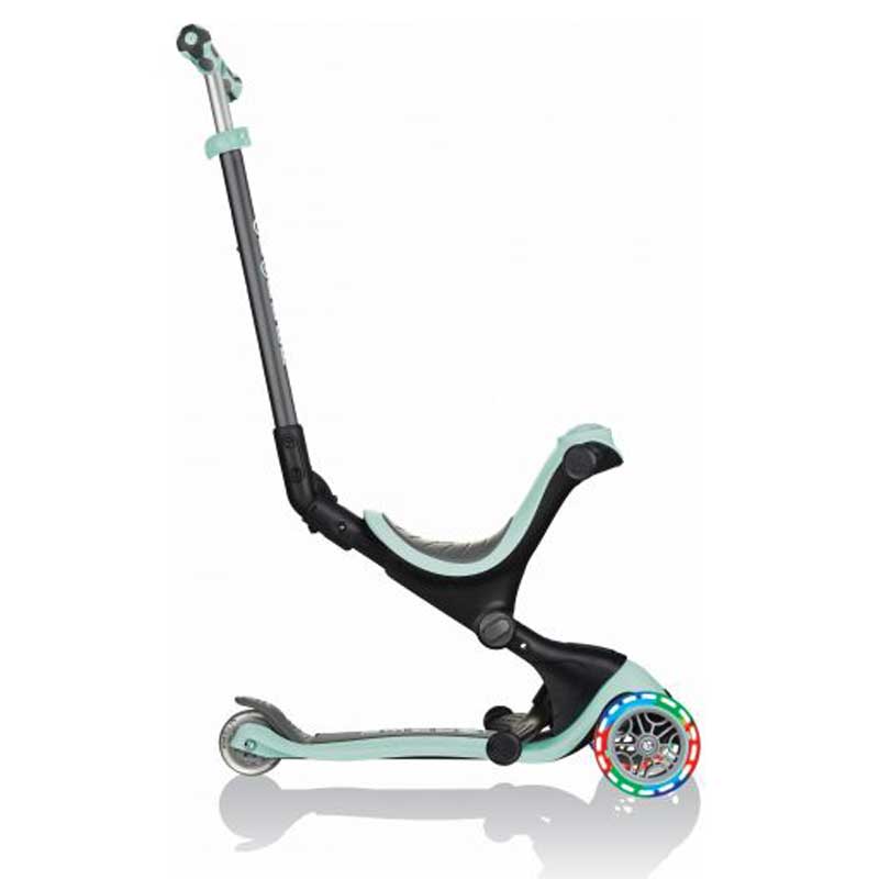 Тротинетка С Родителски Контрол 5 В 1 Go Up Deluxe Lights Ментово Зелена --- BebeMama