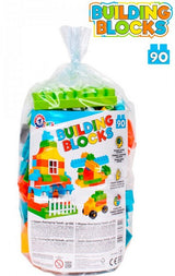 Конструктор Със Средни Елементи 90 Ел. Син 28Х16См - Строители, Мозайки И Конструктори - Thesmileofyourbaby - BebeMama