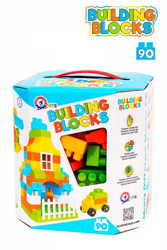 Конструктор 90 Ел. Син 20Х19Х19 - Строители, Мозайки И Конструктори - Thesmileofyourbaby - BebeMama
