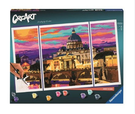 Рисувателна Галерия Creart Ravensburger - Залез В Рим - Умения И Творчество - Ravensburger - BebeMama