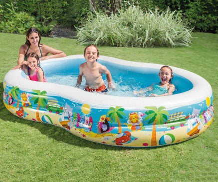Детски Надуваем Басейн Морски Бряг Intex Seashore - Басейни - Intex - BebeMama