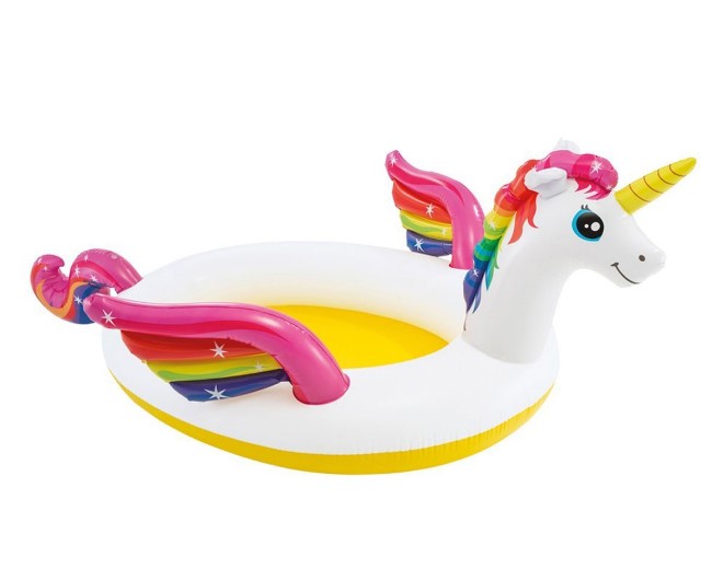 Детски Надуваем Басейн С Пръскалка Еднорог Intex Unicorn Spray - Басейни - Intex - BebeMama