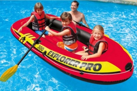 Надуваема Лодка Комплект Intex Ehplorer Pro 300 Set - Аксесоари За Плуване - Intex - BebeMama