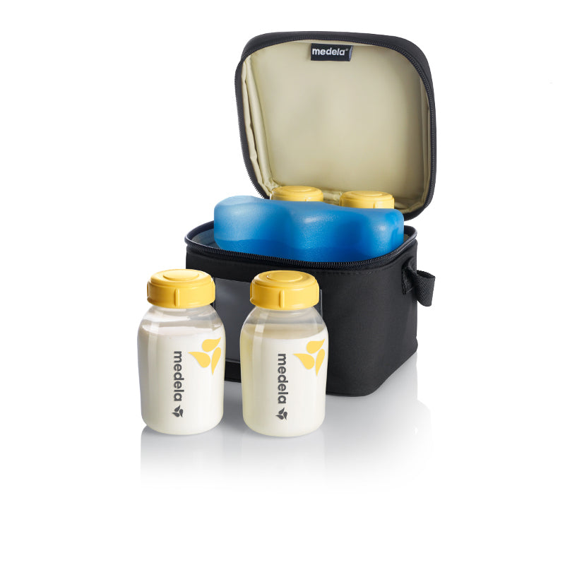 Комплект Cooler Bag - Хладилна Чанта С Четири Шишета И Акумулатор - Аксесоари За Хранене - Medela - BebeMama