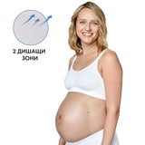 Дишащ Сутиен За Бременност И Кърмене Keep Cool, Р-Р L, Бял --- BebeMama