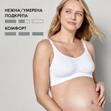 Дишащ Сутиен За Бременност И Кърмене Keep Cool, Р-Р L, Бял --- BebeMama