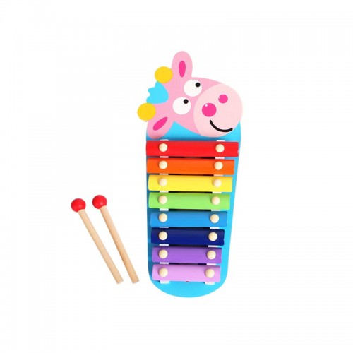 Ксилофон С Розова Крава - Музикални Играчки - Smartbaby - BebeMama