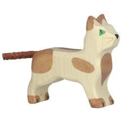 Малка Изправена Котка - Дървени Играчки - Holztiger - BebeMama