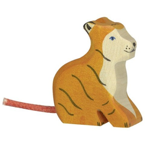 Малък Стоящ Тигър - Дървени Играчки - Holztiger - BebeMama
