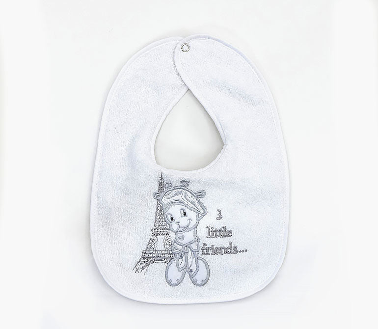 Лугавник С Бродерия Bambino Casa Paris Bianco - Лигавници - Bambino Casa - BebeMama