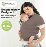 Ергономичен Слинг Кафяв KeaBabies --- BebeMama