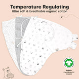 Антистрес Пелени За Повиване Organic 0-3 месеца 3бр Горски Животни KeaBabies --- BebeMama