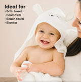 Бебешка Хавлия с качулка От Органичен Бамбук Агънце KeaBabies --- BebeMama