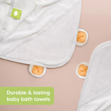 Бебешка Хавлия с качулка От Органичен Бамбук Мече KeaBabies --- BebeMama