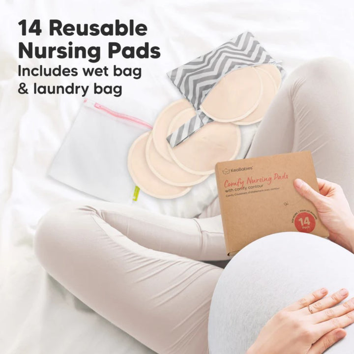 Органични Подплънки За Гърди За Многократна Употреба 14 Броя Keababies -  -  - BebeMama