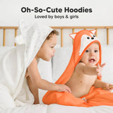Бебешка Хавлия С Качулка От Органичен Бамбук Лисичка KeaBabies --- BebeMama