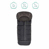 Зимно Чувалче За Детска Количка С Патешки Пух Fillikid Kibo - Dark Grey Melange --- BebeMama