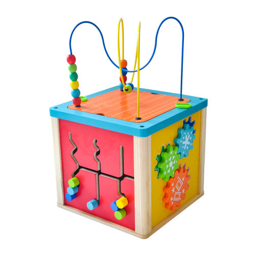 Многофункционална Дървена Играчка - Куб - Дървени Играчки - Smartbaby - BebeMama