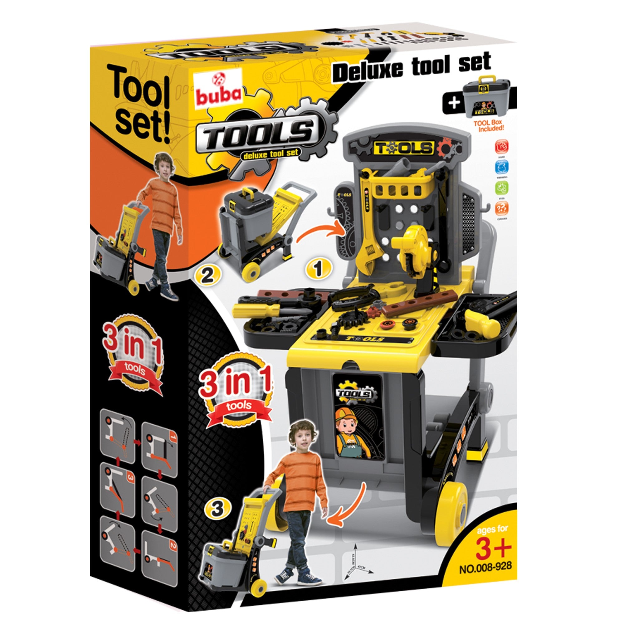 Детски комплект с инструменти Buba 008-928 Deluxe tool set Куфар --- BebeMama