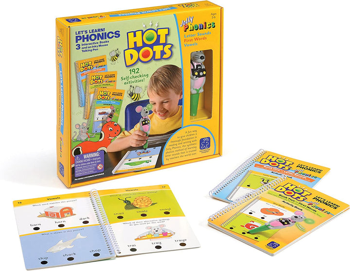 Комплект От 3 Книжки И Говореща Писалка Hot Dots - Играчки - Educational Insights - BebeMama