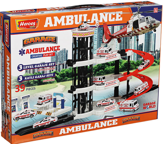 Паркинг 4 Етажа С 3 Големи Площадки И Асансьорболница 44Х32Х7 - Коли, Камиони, Влакове И Самолети - Thesmileofyourbaby - BebeMama