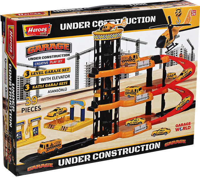 Паркинг 4 Етажа С 3 Големи Площадки И Асансьор Строителство 44Х32Х7 - Коли, Камиони, Влакове И Самолети - Thesmileofyourbaby - BebeMama