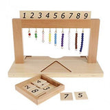 Монтесори Рамка За Нанизи - От 1 До 9 - Образователни Игри - Smartbaby - BebeMama