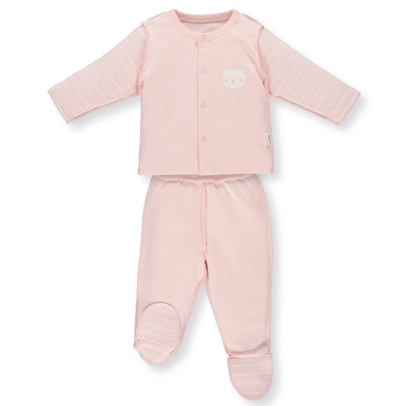 F1250 К-Кт 2 Ч. Baby Couple Pink 1-3M/62Cm - Комплекти - Bebetto - BebeMama