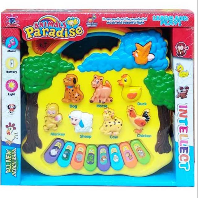 Детско Пиано Животински Парк - Музикални Играчки - Raya Toys - BebeMama