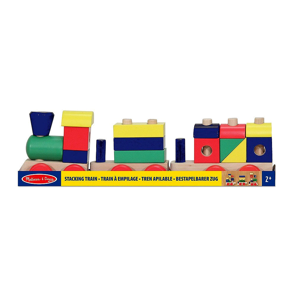 Дървен Влак Низанка - Дървени Играчки - Melissa And Doug - BebeMama