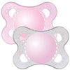 Залъгалка Crystal Soother Pink 0M+ 2 Бр. - Залъгалки - Mam - BebeMama