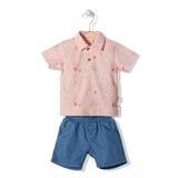 K3901 К-Кт 2Ч. Mermaid Story Корал 24-36M/98Cm - Комплекти - Bebetto - BebeMama