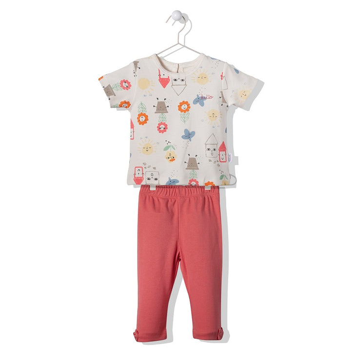 F1225 Пижама Jolly Good Екрю 12-18M/86Cm - Гащеризони - Bebetto - BebeMama